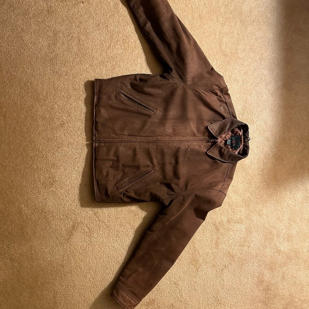 Vintage J Crew Men's Suede Jacket Sz MED